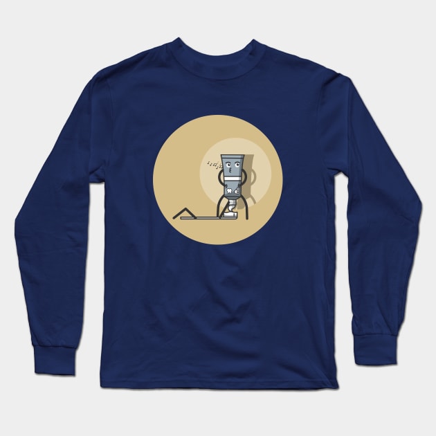 toothbrush and toothpaste Long Sleeve T-Shirt by fflat hds